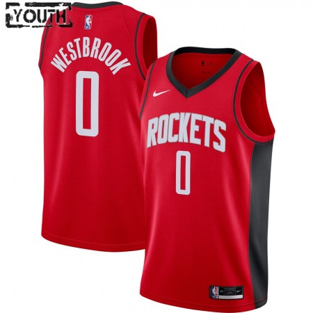 Kinder NBA Houston Rockets Trikot Russell Westbrook 0 Nike 2020-2021 Icon Edition Swingman